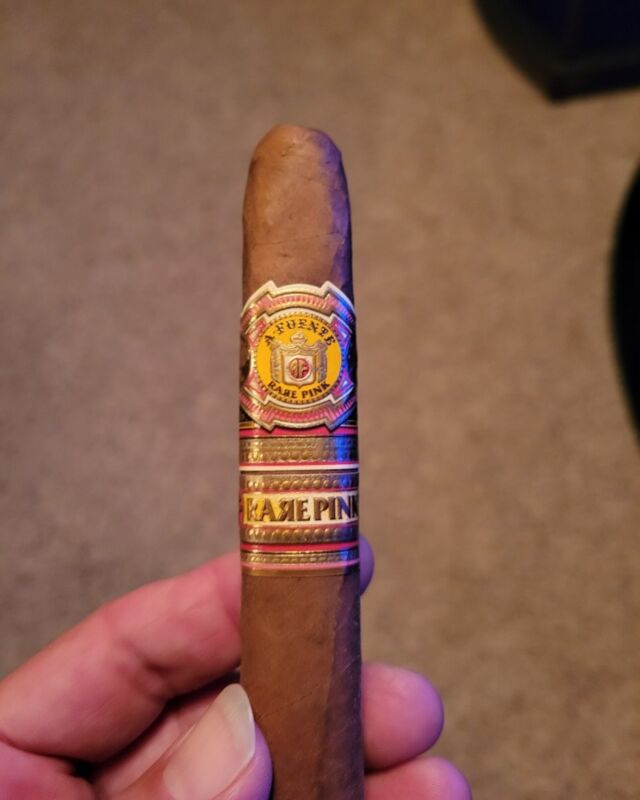 Bruno is getting an early start on Fuente Friday! #rarepinkcigars #cigarlife